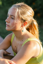 Load image into Gallery viewer, Emerald Green Butterfly Earrings