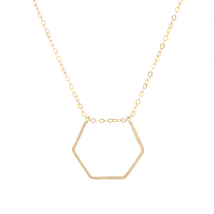 Hexagon Threader Necklace