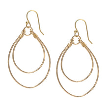 Load image into Gallery viewer, Double Hoop Sayulita Earrings - gold hoop earrings - Amy Jennings Designs