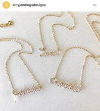 Load image into Gallery viewer, 14k gold-filled Cursive Name Necklace