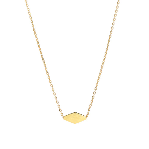 14k Solid Gold Diamond Charm Necklace