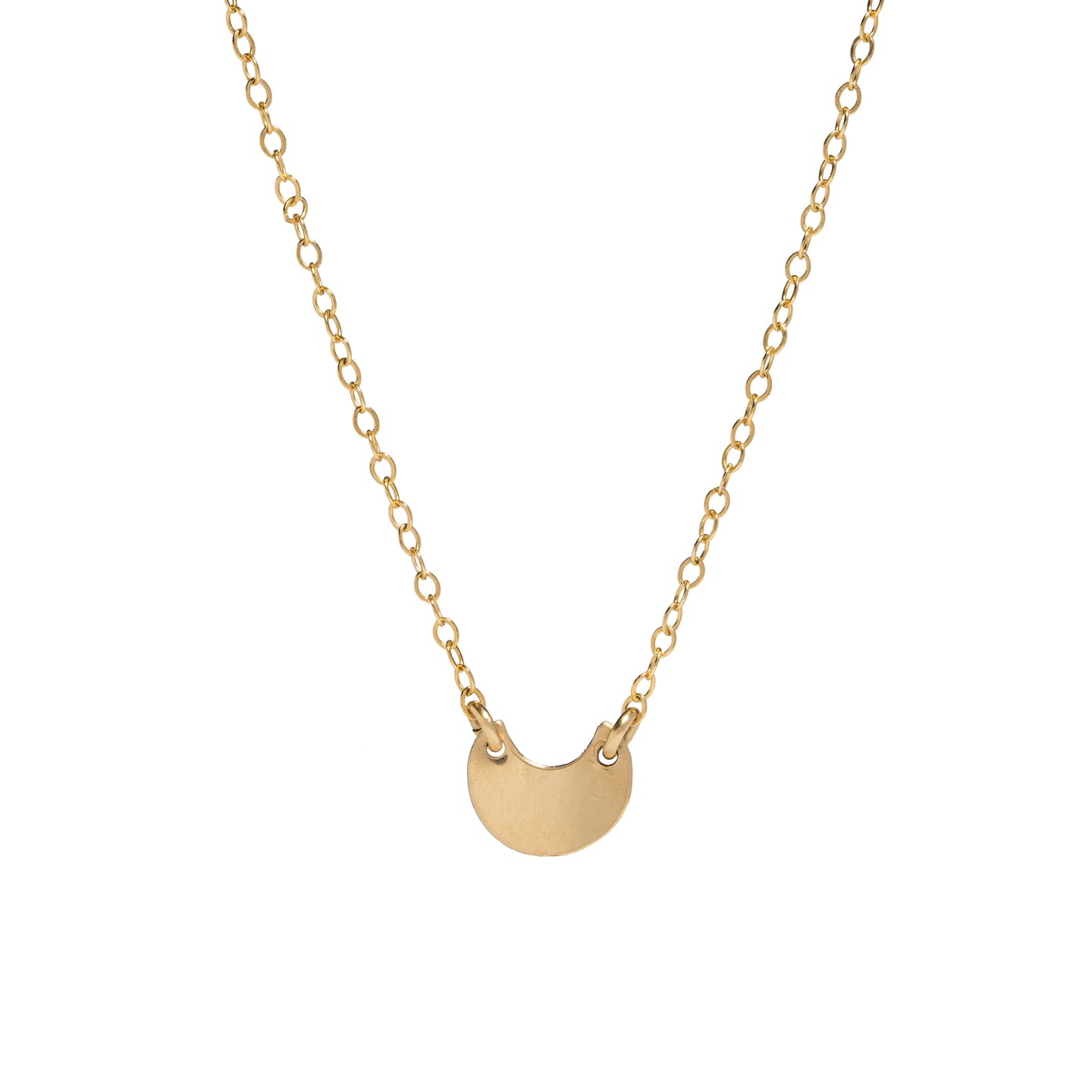 Mini Gold Crescent Necklace - Amy Jennings Designs