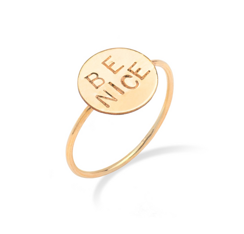 Personalized Disc Ring