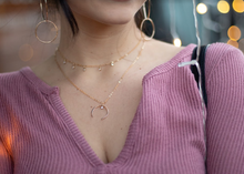 Load image into Gallery viewer, Crystal Quartz 5-point necklace