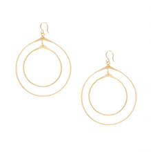 Load image into Gallery viewer, Double Orbital Hoop Earrings
