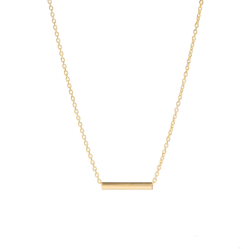 Tiny Gold Bar Necklace - Amy Jennings Designs