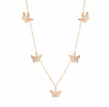 Load image into Gallery viewer, gold butterfly necklace