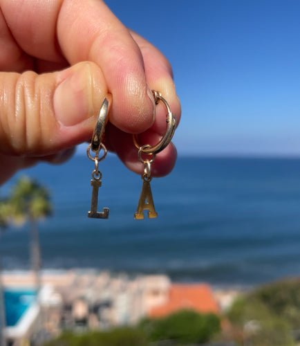 LA Gold hoop Huggies