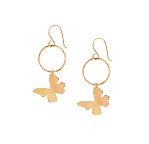 Butterfly Mini Hoop Earrings