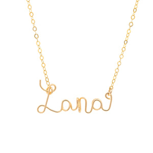 14k gold-filled Cursive Name Necklace