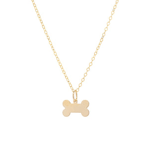 Fur Baby Dog Bone Necklace