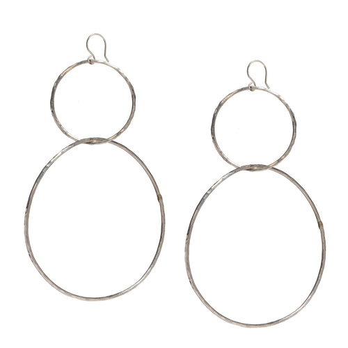 Double Linked Hoops Earrings