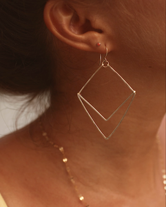 Geometric Chevron Earrings