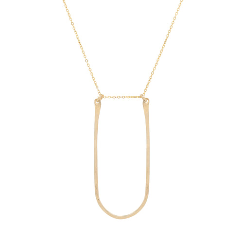 Oval Threader Necklace