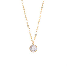 Load image into Gallery viewer, Cubic Zirconia 14k gold-filled necklace