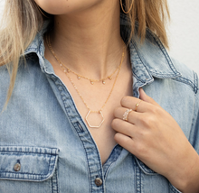 Load image into Gallery viewer, Hexagon Threader Necklace
