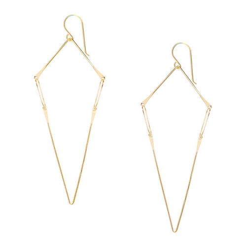 Modern Geometric Chain Earrings