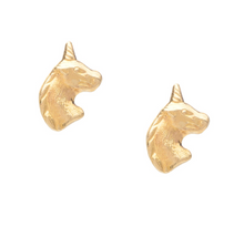 Load image into Gallery viewer, Unicorn Post Stud Earrings