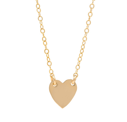 Heart of Gold Tag Necklace