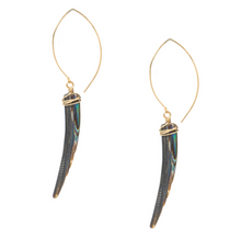 Load image into Gallery viewer, Abalone Tusk Earrings