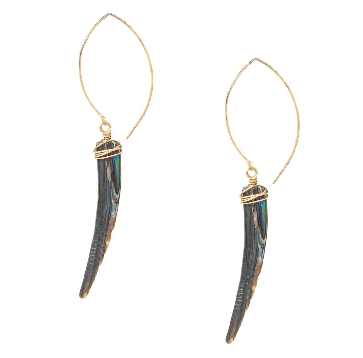 Abalone Tusk Earrings