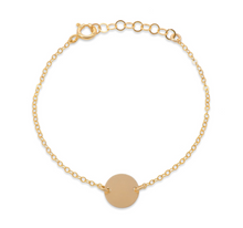 Load image into Gallery viewer, Personalized Gold Tag Bracelet