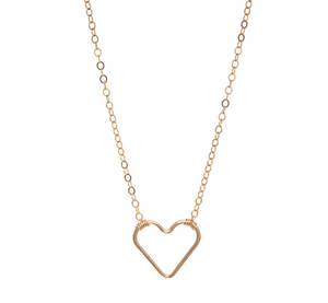 Open Heart Gold Necklace