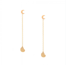 Load image into Gallery viewer, I love you to the moon and back Ear Jacket Earrings