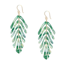 Load image into Gallery viewer, Banana Palm Leaf Earrings
