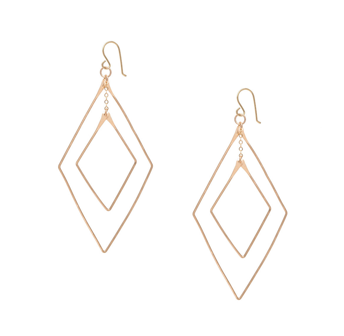 Double Orbital Diamond Earrings