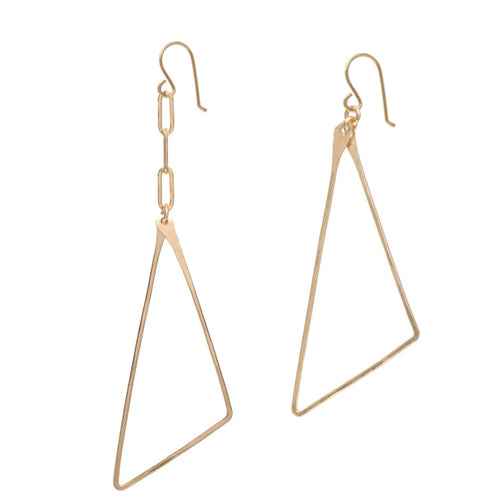 Asymmetrical Triangle Earrings