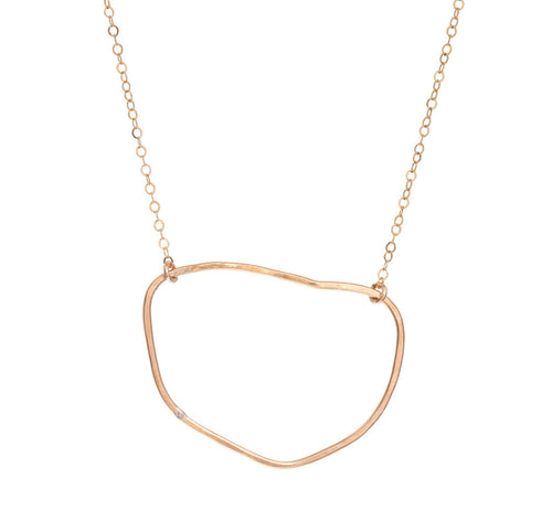 Free form 14k gold-filled necklace